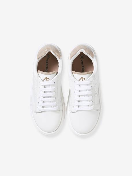 Leather Trainers for Children white 