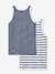 Pack of 2 Organic Cotton Tank Tops by Petit Bateau set blue 