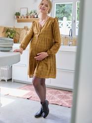 Maternity-Dresses-Short Dress with Iridescent Checks, Maternity & Nursing Special