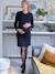 Rib Knit Dress, Maternity & Nursing Special black 