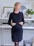 Rib Knit Dress, Maternity & Nursing Special black 