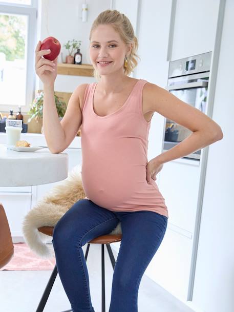 Sleeveless Top for Maternity blush 