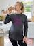 Top with Message for Maternity anthracite 