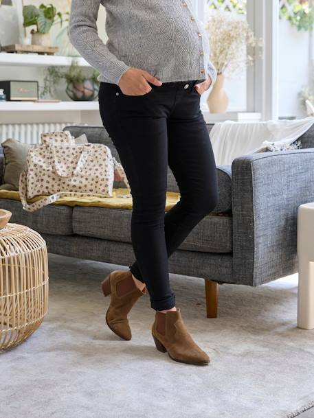 Skinny Leg Jeans for Maternity black+brut denim+stone 