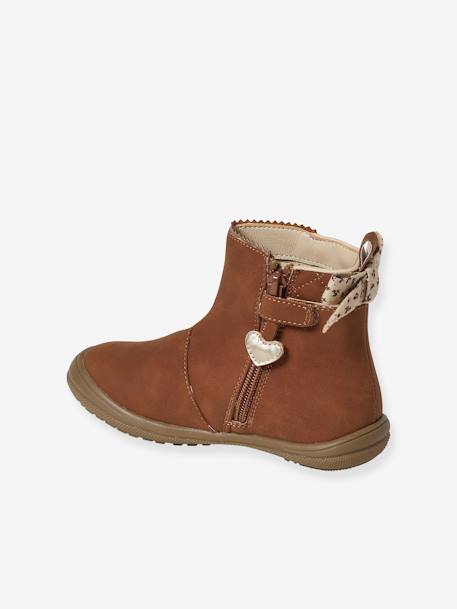 Boots with Zip for Girls, Designed for Autonomy brown 