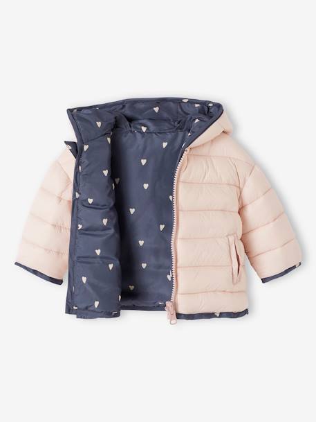 Reversible Padded Jacket for Babies slate blue 