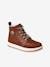 High-Top Trainers with Laces & Zips for Children brown 