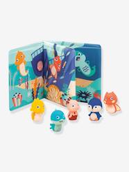 Nursery-Bathing & Babycare-Bath Time-Sea Puppets Book - LUDI