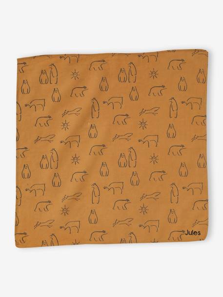 Animals Scarf for Baby Boys bronze 