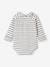 Striped & Long Sleeve Progressive Bodysuit for Babies ecru 