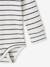 Striped & Long Sleeve Progressive Bodysuit for Babies ecru 