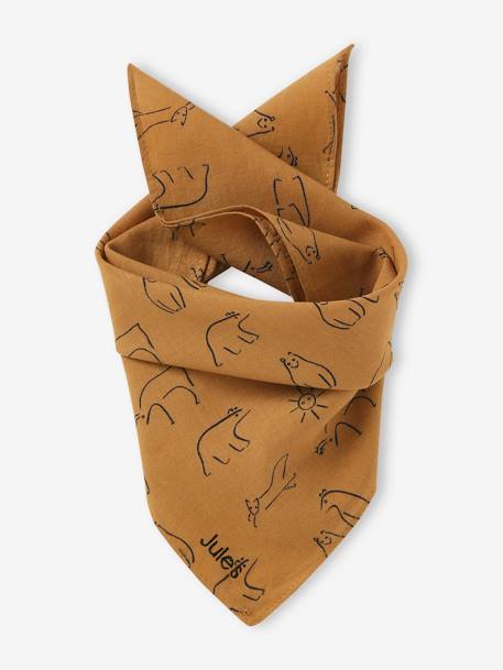 Animals Scarf for Baby Boys bronze 