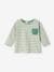 Striped Long Sleeve Top, for Babies striped blue+striped green 