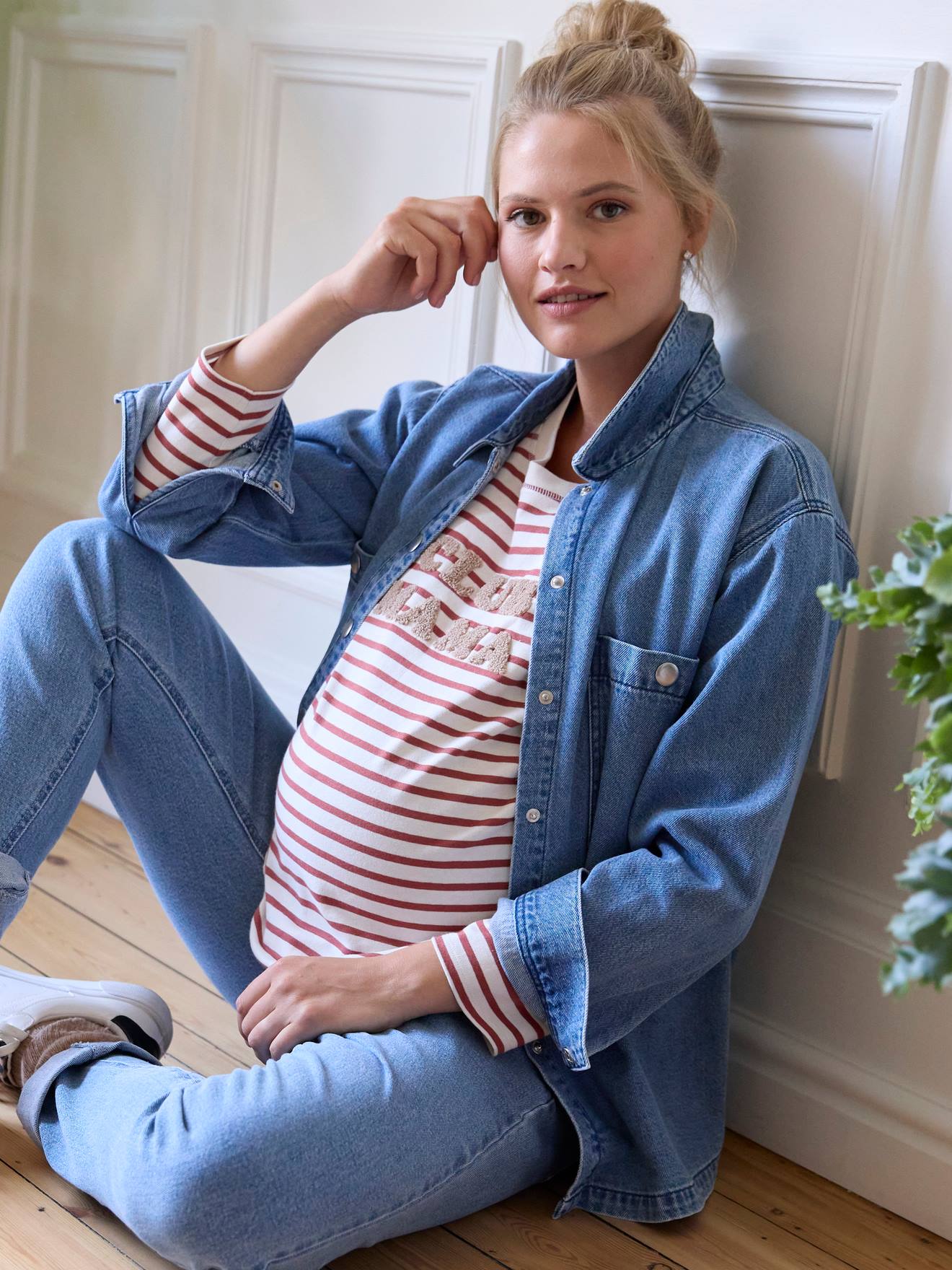 Maternity 2024 denim jacket