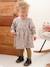 Fleece Dress for Babies golden beige+night blue+sand beige 