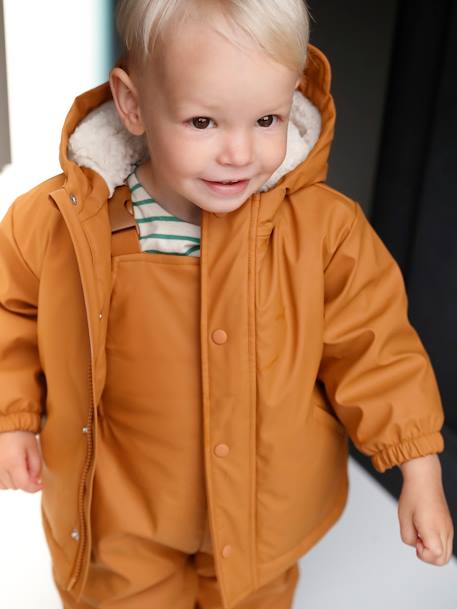 Waterproof Coat & Trousers for Babies caramel 