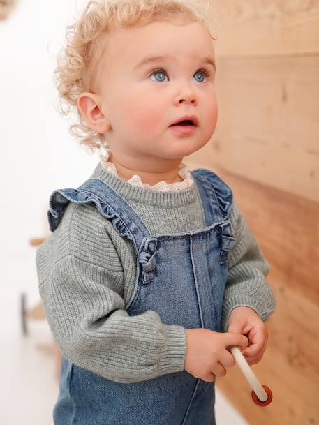 Denim Dungarees for Babies stone 