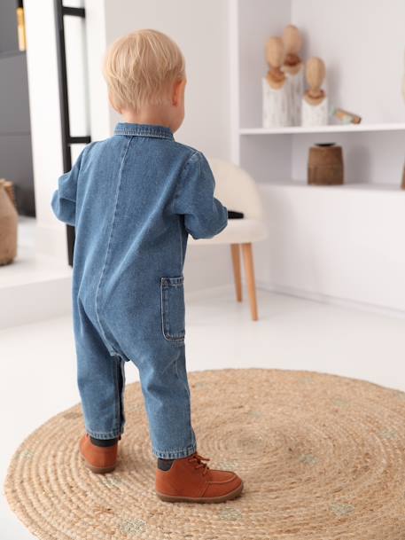 Denim Jumpsuit for Babies stone 