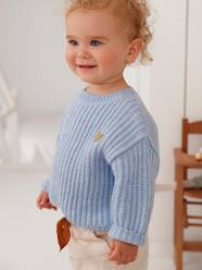 Baby-Knitted Jumper with Golden Heart for Babies