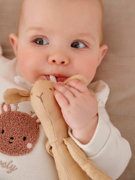 Sweatshirt & Trousers Combo for Babies ecru+marl beige+rose 