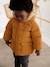 Lined Padded Jacket with Hood for Babies indigo+turmeric 