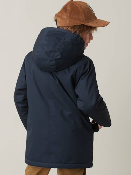 Warm Parka for Boys, by CYRILLUS navy blue 