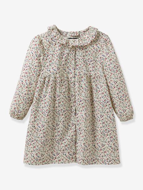 Printed Fruit Smock for Girls, by CYRILLUS red 