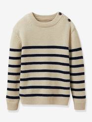 -Sailor Jumper, Rich in Wool, by CYRILLUS for Boys