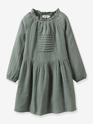 Girls-Dresses-Cotton Gauze Dress for Girls, by CYRILLUS