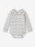 Striped & Long Sleeve Progressive Bodysuit for Babies ecru 