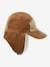 Velour Chapka Hat with Sherpa Lining for Boys beige 