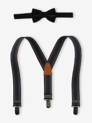 Boys-Accessories-Velvet Bow-Tie & Braces Set for Boys