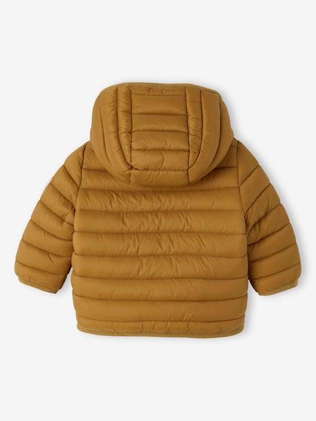 Lightweight Padded Jacket with Hood for Babies BLUE DARK SOLID+bronze+sage green 