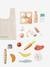 Set of Food Items + Shopping Bag, in Certified Wood wood 