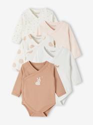 Baby-Bodysuits & Sleepsuits-Pack of 5 Long Sleeve Bodysuits for Newborn Babies