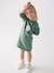 Basics Dress in Fleece for Girls emerald green+marl grey+navy blue+pale pink 