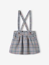 Baby-Dresses & Skirts-Chequered Skirt with Straps, for Babies