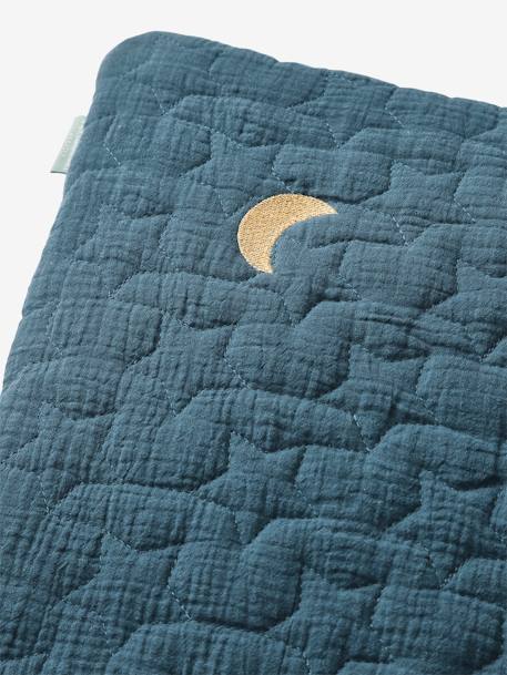 Play Mat / Playpen Base Mat in Organic Cotton Gauze, Fancy night blue 