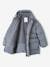 Padded Coat with Hood & Sherpa Lining for Boys crystal blue+navy blue 