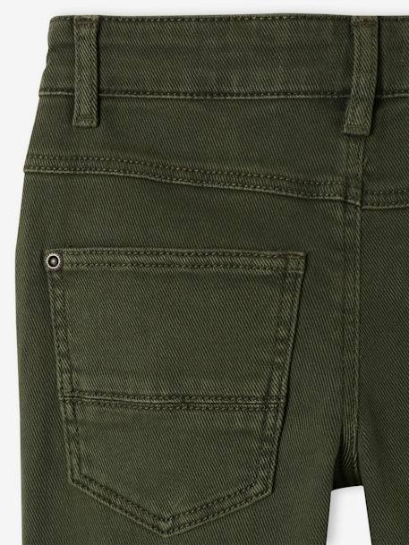 NARROW Hip, MorphologiK Slim Leg Coloured Trousers, for Boys beige+chocolate+green+grey green+khaki+night blue+sky blue+slate blue+tomato red 