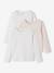 Pack of 3 Fancy Long Sleeve Tops for Girls, Basics nude pink 