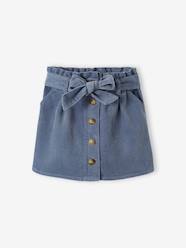 Girls-Skirts-"Paperbag" Style Skirt in Corduroy for Girls