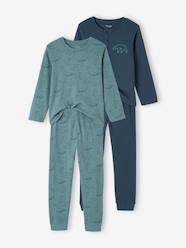 Pack of 2 "Bear" Pyjamas in Rib Knit for Boys