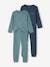 Pack of 2 'Bear' Pyjamas in Rib Knit for Boys emerald green 