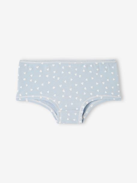 Pack of 4 Fancy Briefs for Girls, Basics ecru 