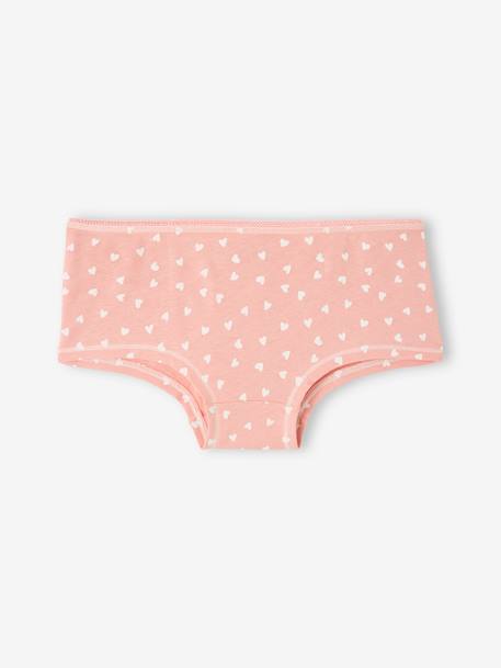 Pack of 4 Fancy Briefs for Girls, Basics ecru 