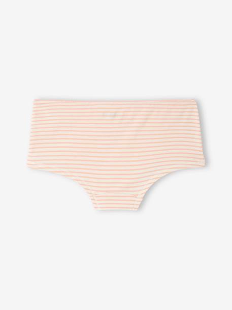 Pack of 4 Fancy Briefs for Girls, Basics ecru 