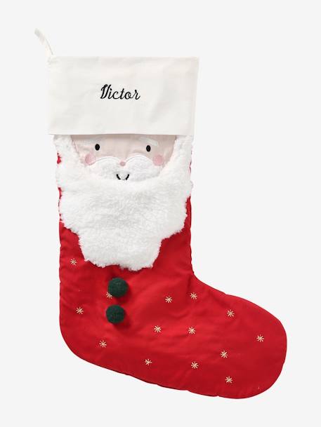 Father Christmas Stocking red 