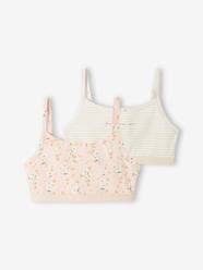 Girls-Set of 2 Flowers Bras, for Girls