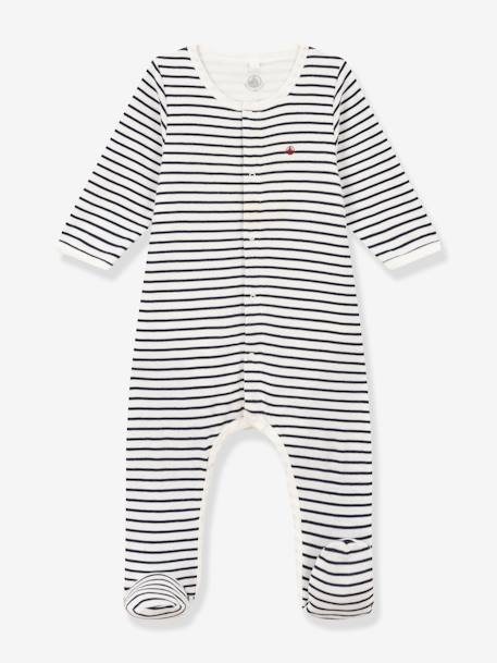 Bodyjama, PETIT BATEAU printed white 